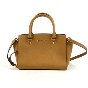 Michael Kors Selma Medium Saffiano Satchel Bag